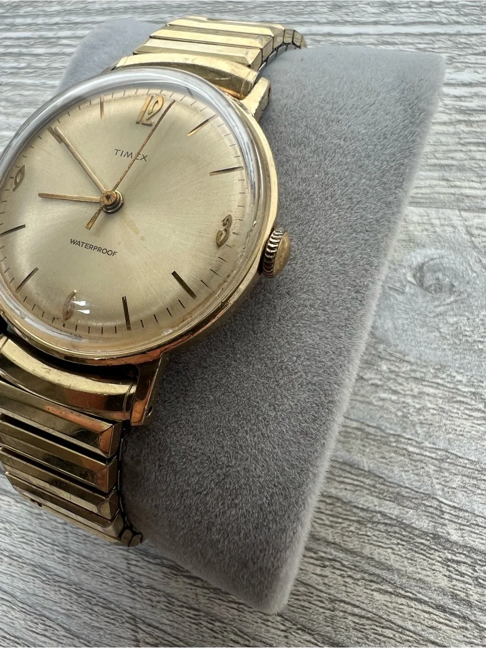 VTG Timex Marlin Mechanical Men's Gold-Tone Classic Analog Watch